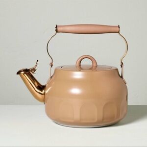 Teapot with Copper Accents Tan - Hearth & Hand Magnolia
